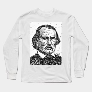 KIT CARSON ink portrait Long Sleeve T-Shirt